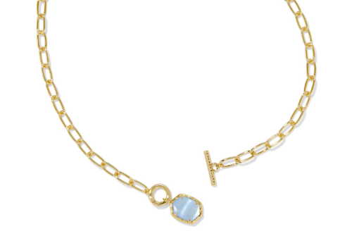 Daphne Link Chain - light blue MOP