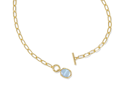 Daphne Link Chain - light blue MOP