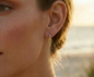 Gold Trio Link Drop Earrings