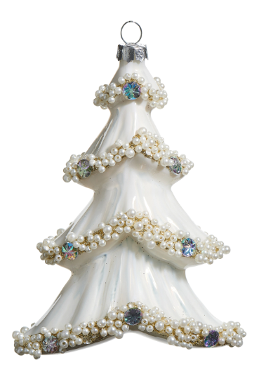 5" Pearl Trimmed Tree Ornament