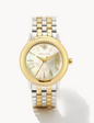 Alex Two Tone Stainless Steel 35mm Watch in Ivory Face