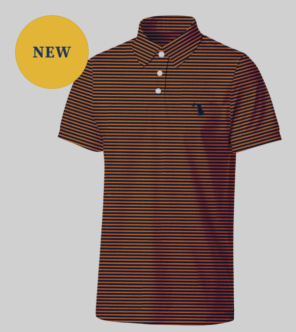 Local Boy Palms Polo Navy/Orange