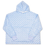 blue ditsy plush cozy