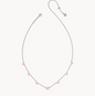 Lillia Butterfly Silver Enamel Strand Necklace