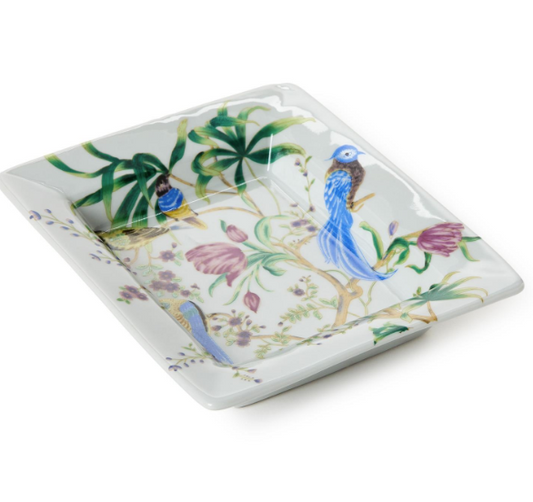 bird and blossom decretive tray