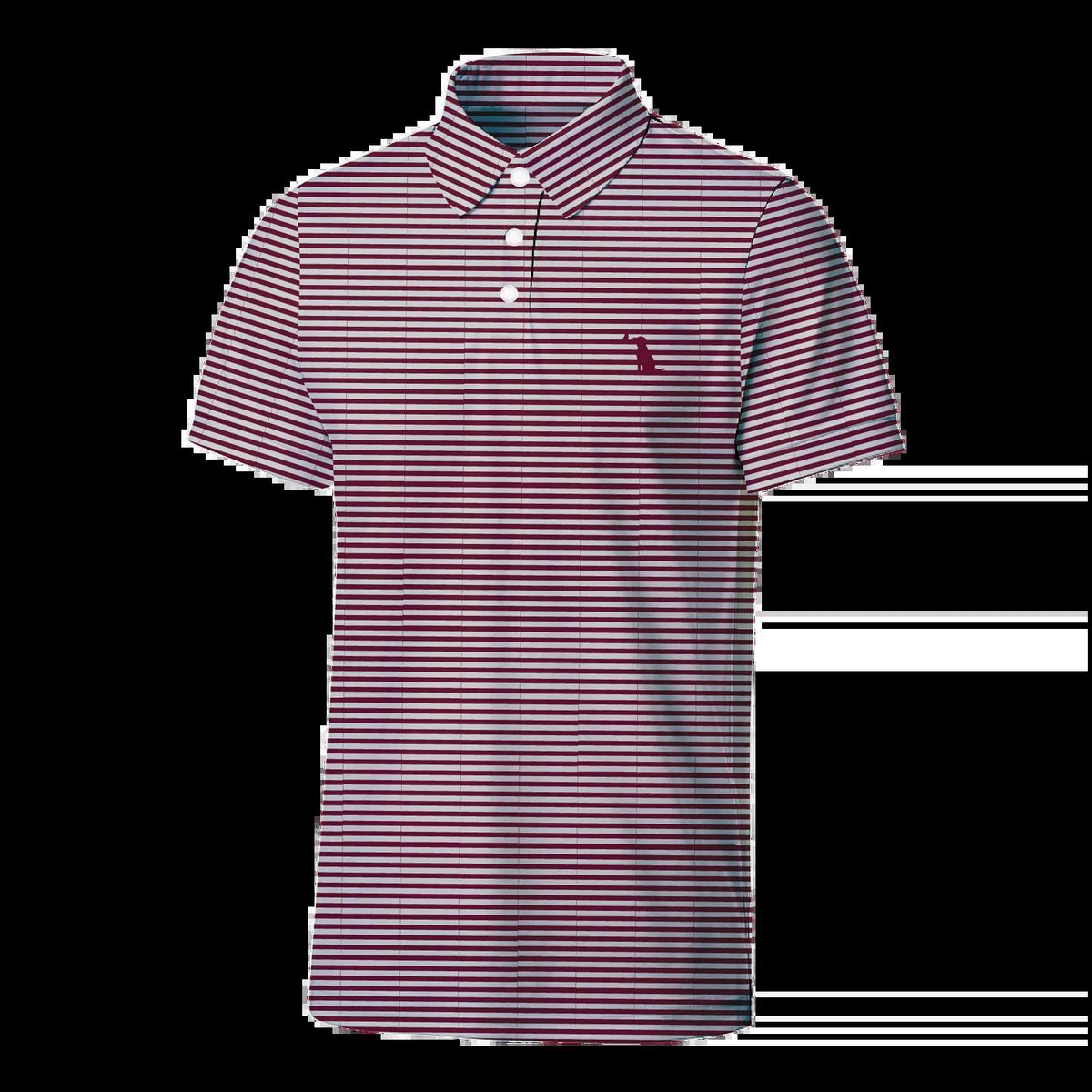 Local Boy Palms Polo Maroon/Light Grey