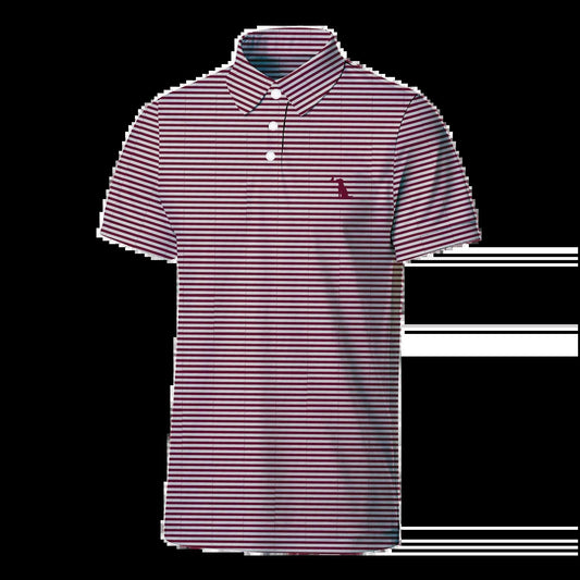 Local Boy Palms Polo Maroon/Light Grey