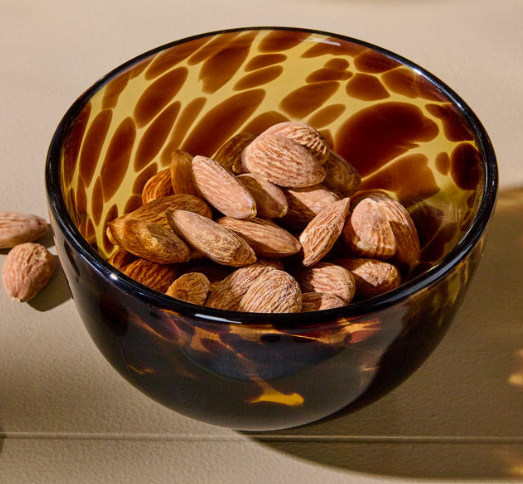 tortoise print tidbit bowl