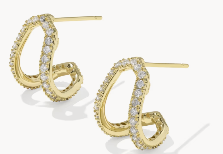 Daphne Pave Huggie Earring