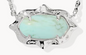 Elisa Scallop Frame Gold Short Pendant Necklace