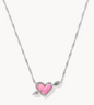 Ari Heart Arrow Short Pendant Necklace