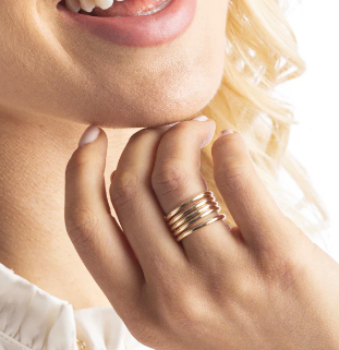 eNewton Classic Gold Band Ring
