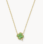 Clover Gold Short Pendant Necklace