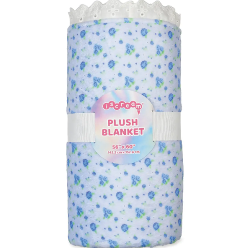 blue ditsy blanket