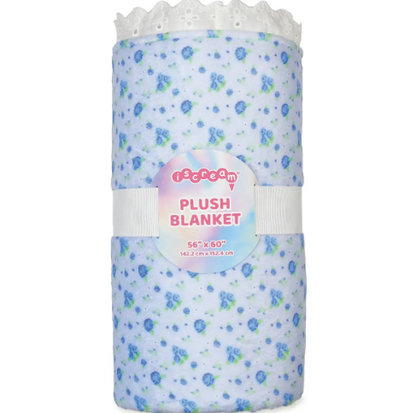 blue ditsy blanket