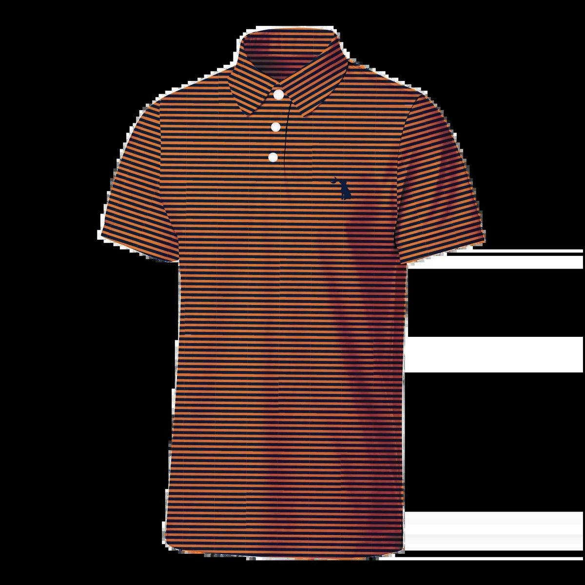 Local Boy Palms Polo Navy/Orange