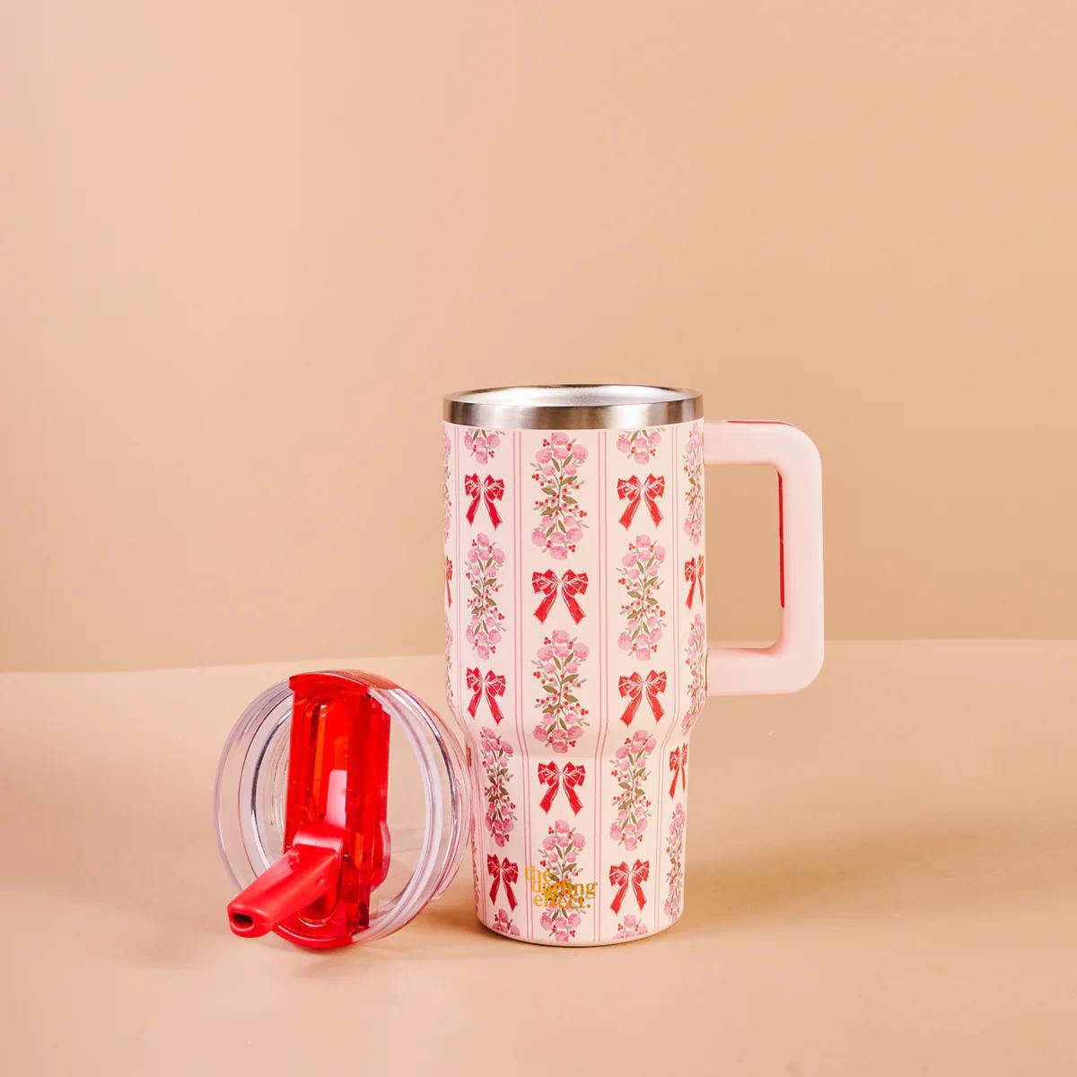 20 oz  Flip Top Christmas Tumbler