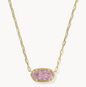 Elisa Luxe Gold Short Pendant Necklace