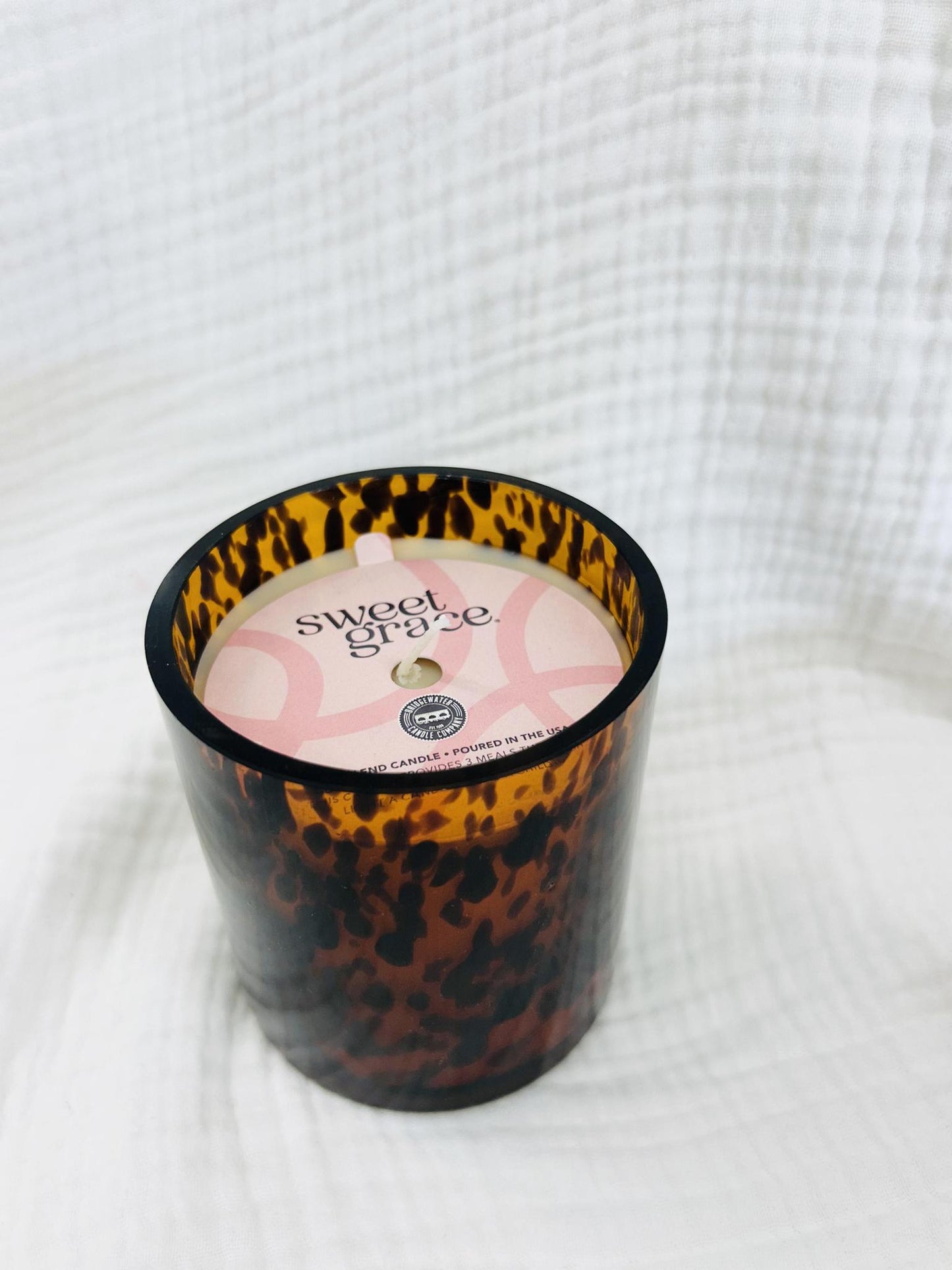 Sweet Grace Candle cheetah print