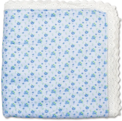 blue ditsy blanket