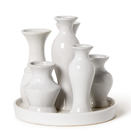 6 multi vase set.