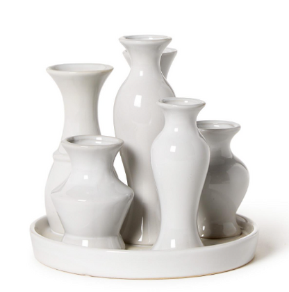 6 multi vase set.