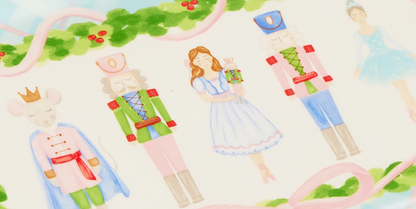 13" Pastel Plaid Nutcracker Ballet Ruffle Tray