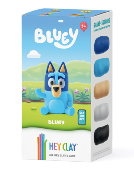 Bluey Hey clay individual characters
