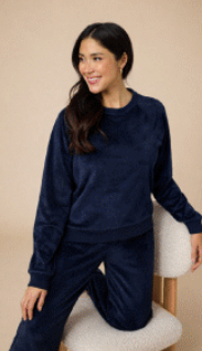 Midnight - Serenity Raglan Crew With wide Pant