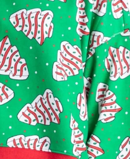 Sweet Christmas Green Crew Neck Sweatshirt