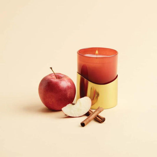 Simmered Cider Candle w/Sleeve Harvest Red