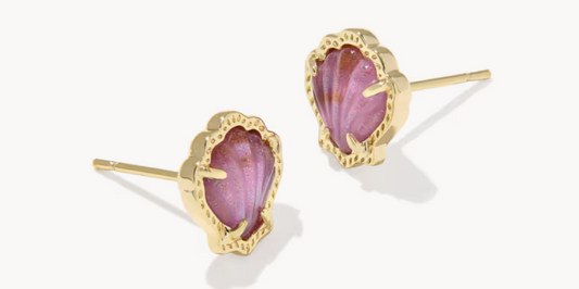 Brynne shell stud earrings.