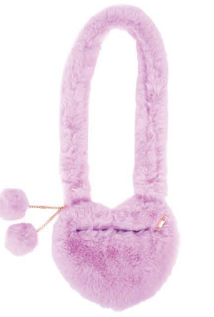 Lilac Love Furry Purse