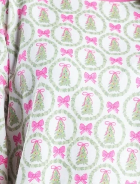 Pink Christmas Cheer Pajama Long Sleeve Set