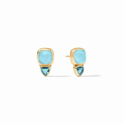 Aquitaine Duo Stud - Capri Blue