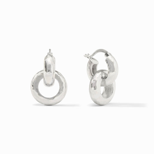 Catalina 2 in 1 Earrings - Silver