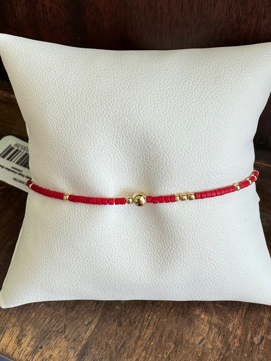 Gameday bracelet - crimson red