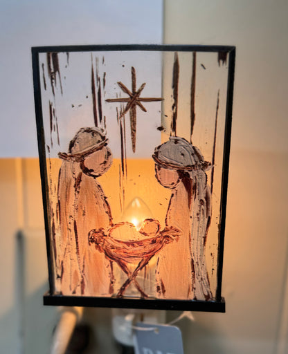 Nativity Stain Glass NightLight