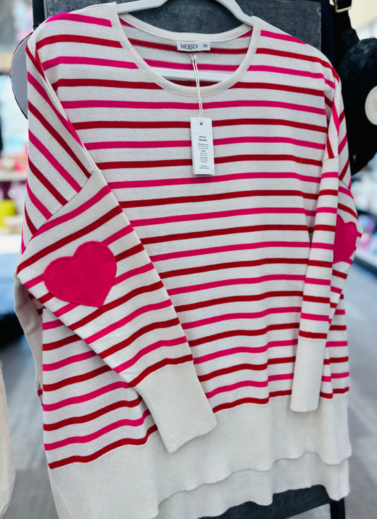 Mersea Amour Sweater with Heart Patch