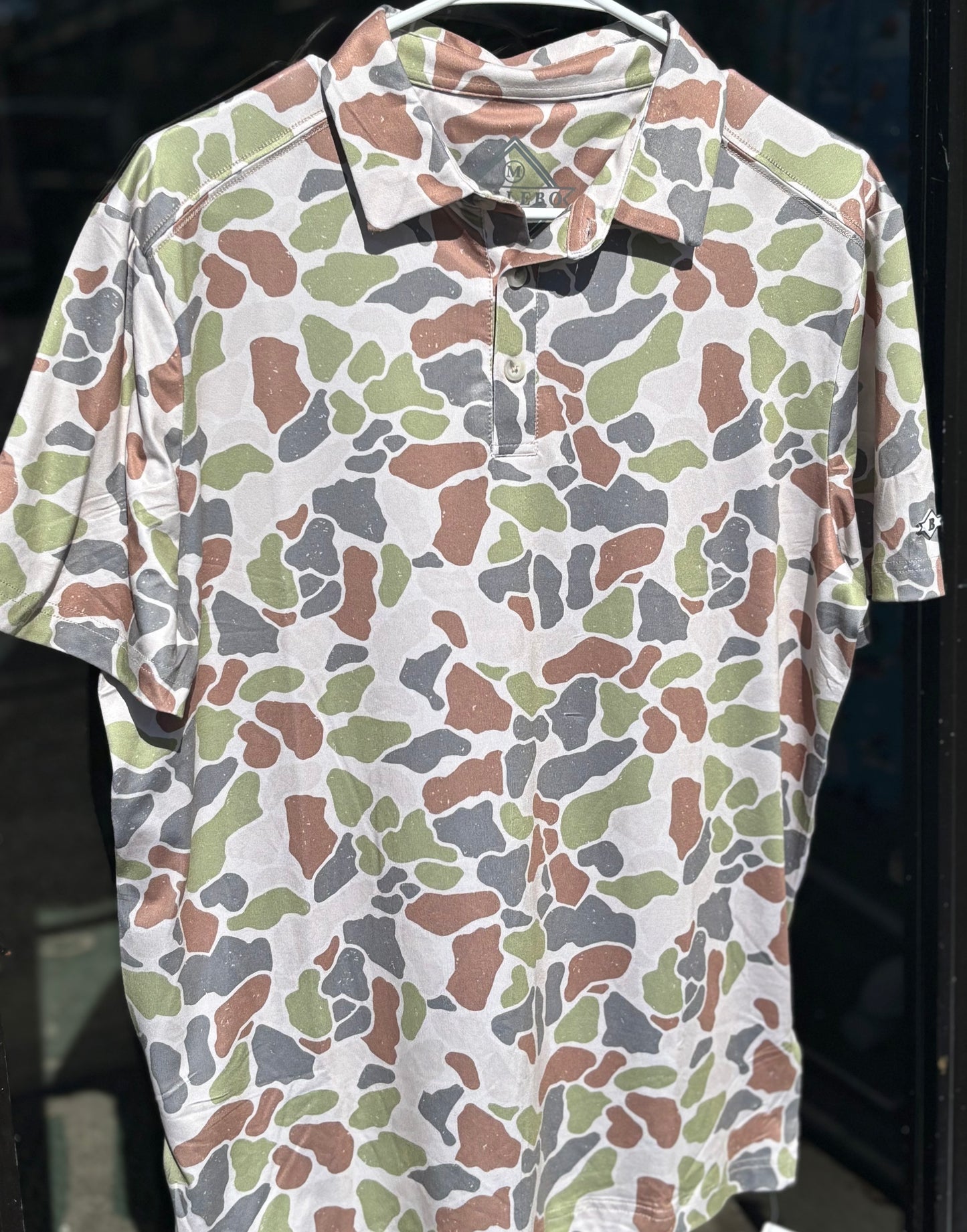 Burlebo Men's - Performance Polo- Driftwood Camo