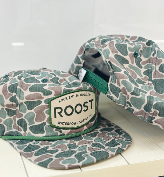 Roost Old School Camo Hat-Adult