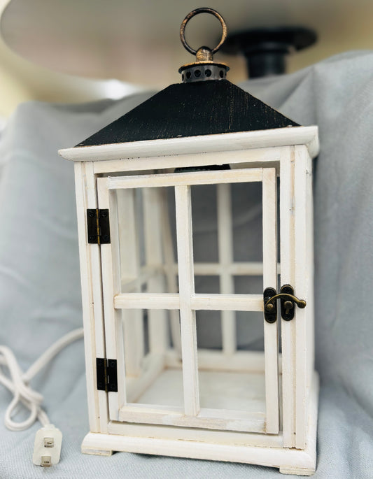 Wooden Candle Warmer Lantern