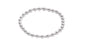 Classic Grateful Pattern Sterling 4mm Bead Bracelet- Pearl