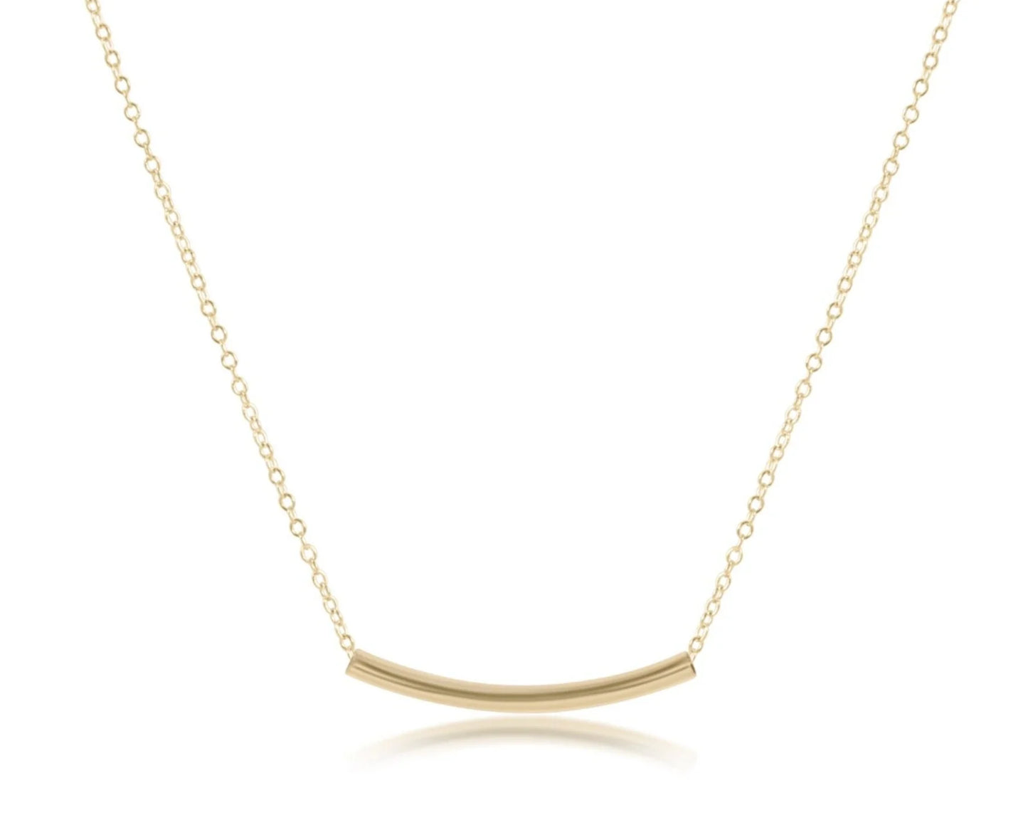 16" Necklace Gold-Bliss Bar