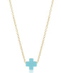 16" Necklace Gold- Signature Cross