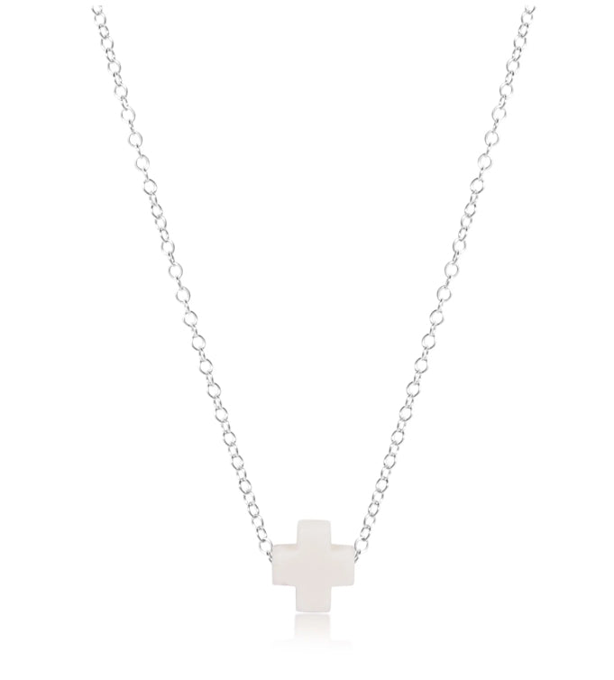16" Necklace Silver- Signature Cross
