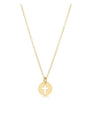 Egirl 16" Necklace Gold- Small Gold Disc