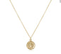 16" Necklace Gold- St. Christopher pendent