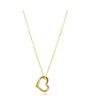 16" Gold Necklace- Love Gold Charm