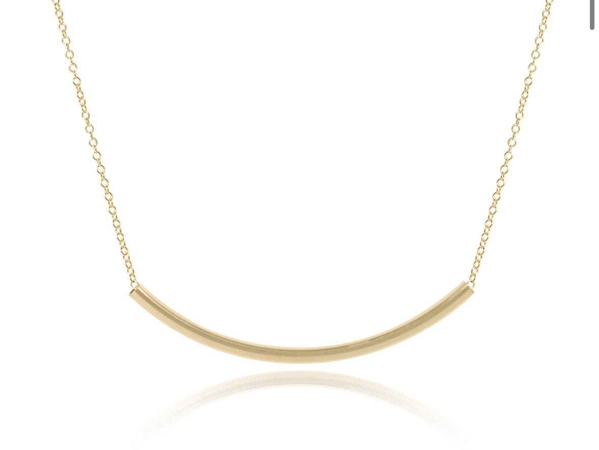 16" Necklace Gold-Bliss Bar